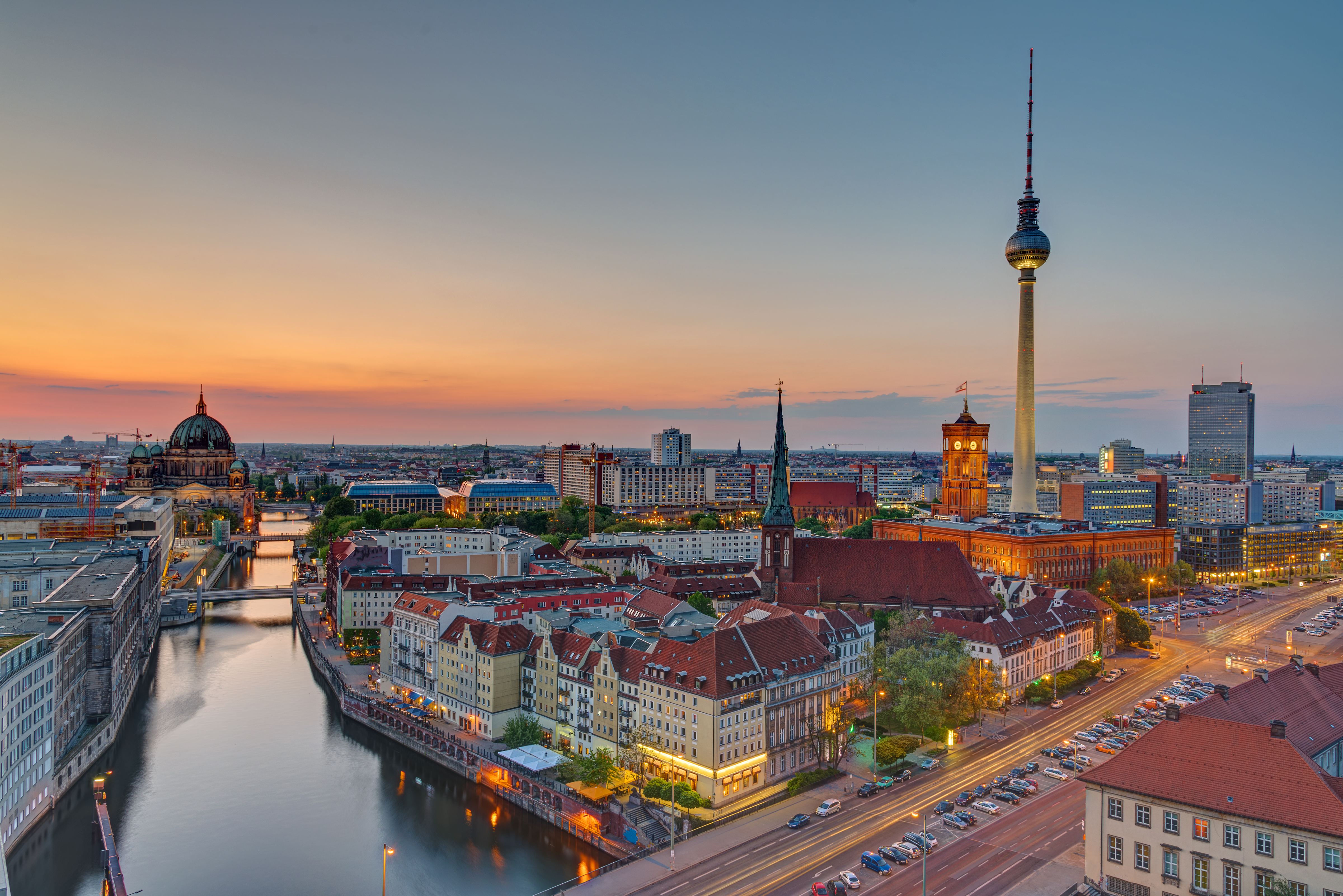 Berlin evening view